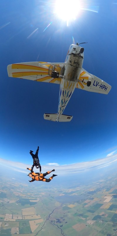 Salto con alumno